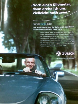 Aktuelle (2010) Anzeige der Zrich-Versicherung
